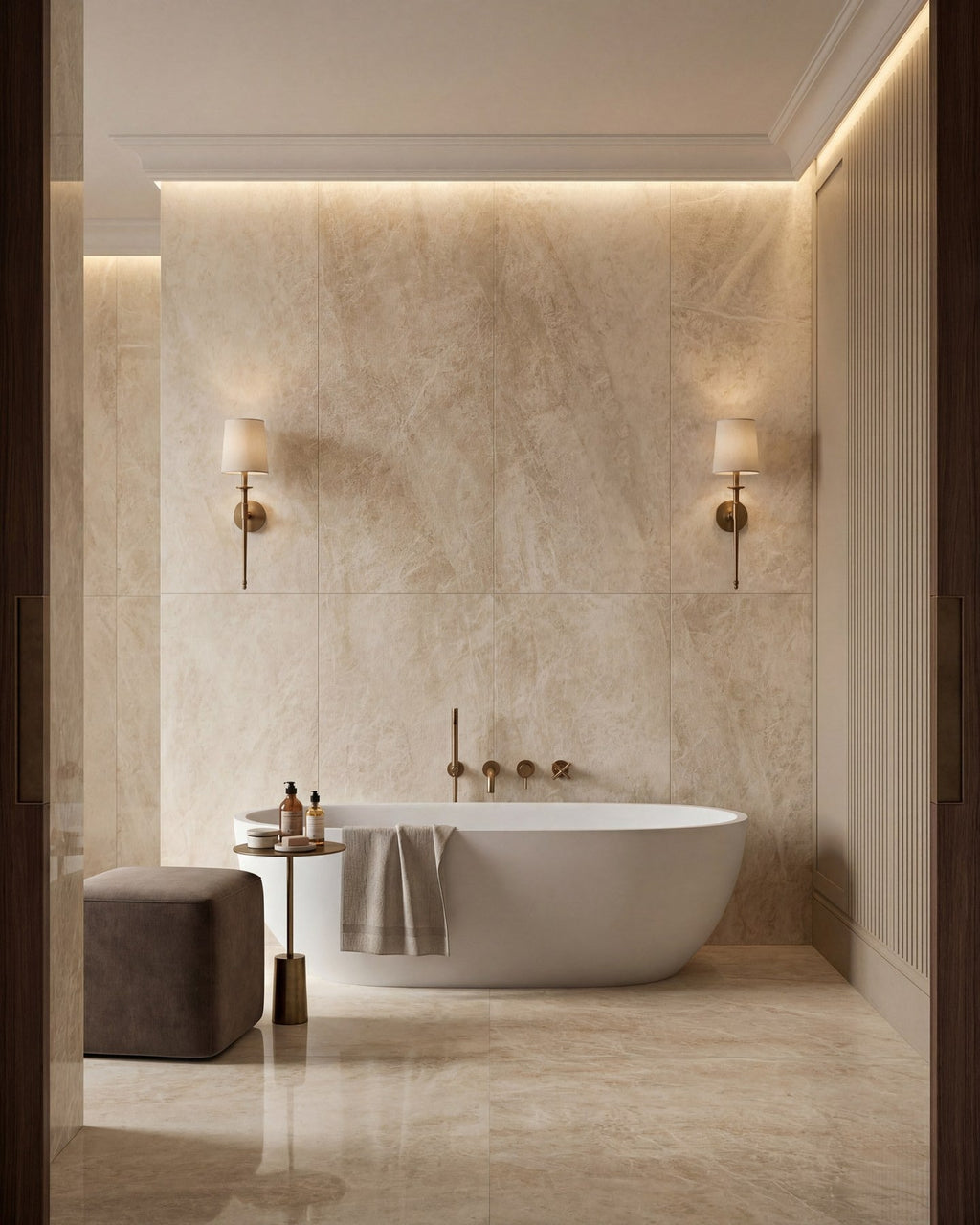 Ca’ Pietra Hoxton Porcelain Amber Matt — official gallery image 1