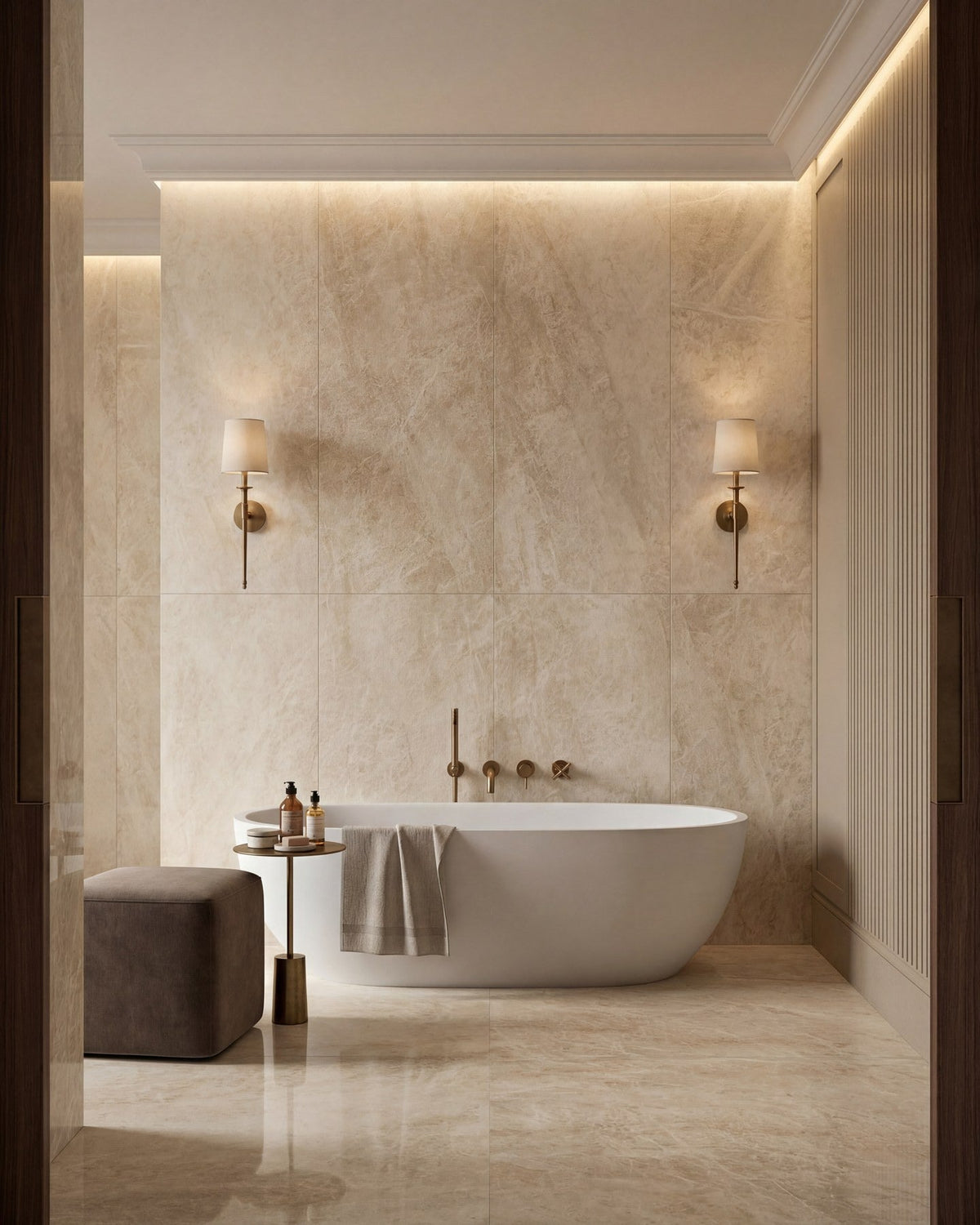 Ca’ Pietra Hoxton Porcelain Amber Matt — official gallery image 1