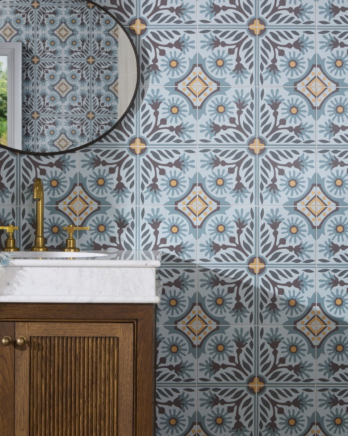 Ca’ Pietra Indirah Porcelain Azure — official gallery image 1