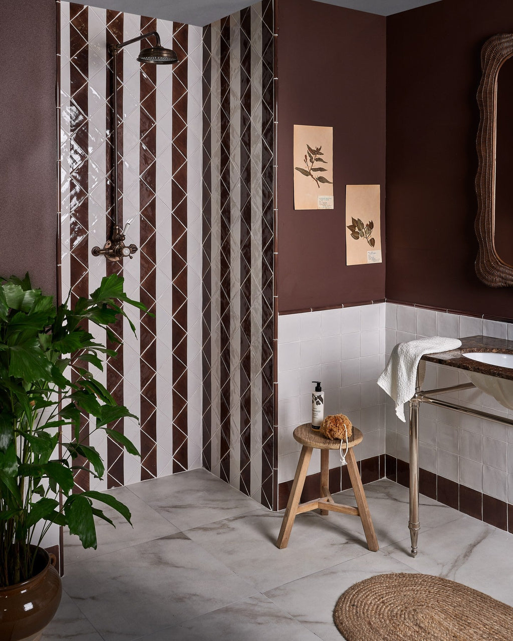 Ca’ Pietra STUDIO Jamboree Handpainted Ceramic Chocolate Beading — official gallery image 1