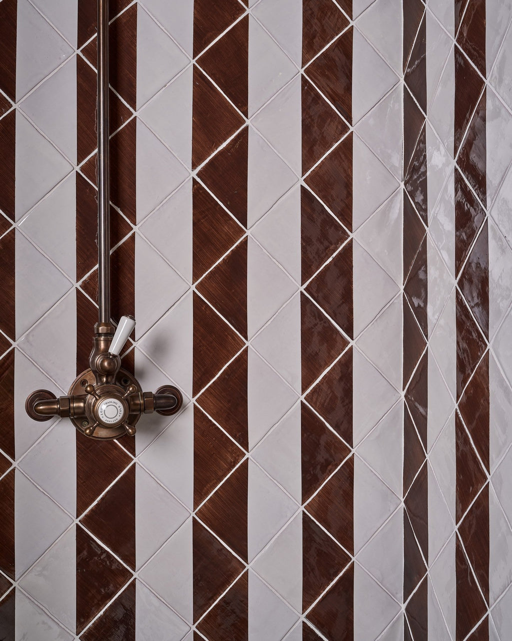 Ca’ Pietra STUDIO Jamboree Handpainted Ceramic Chocolate Tri — official gallery image 5