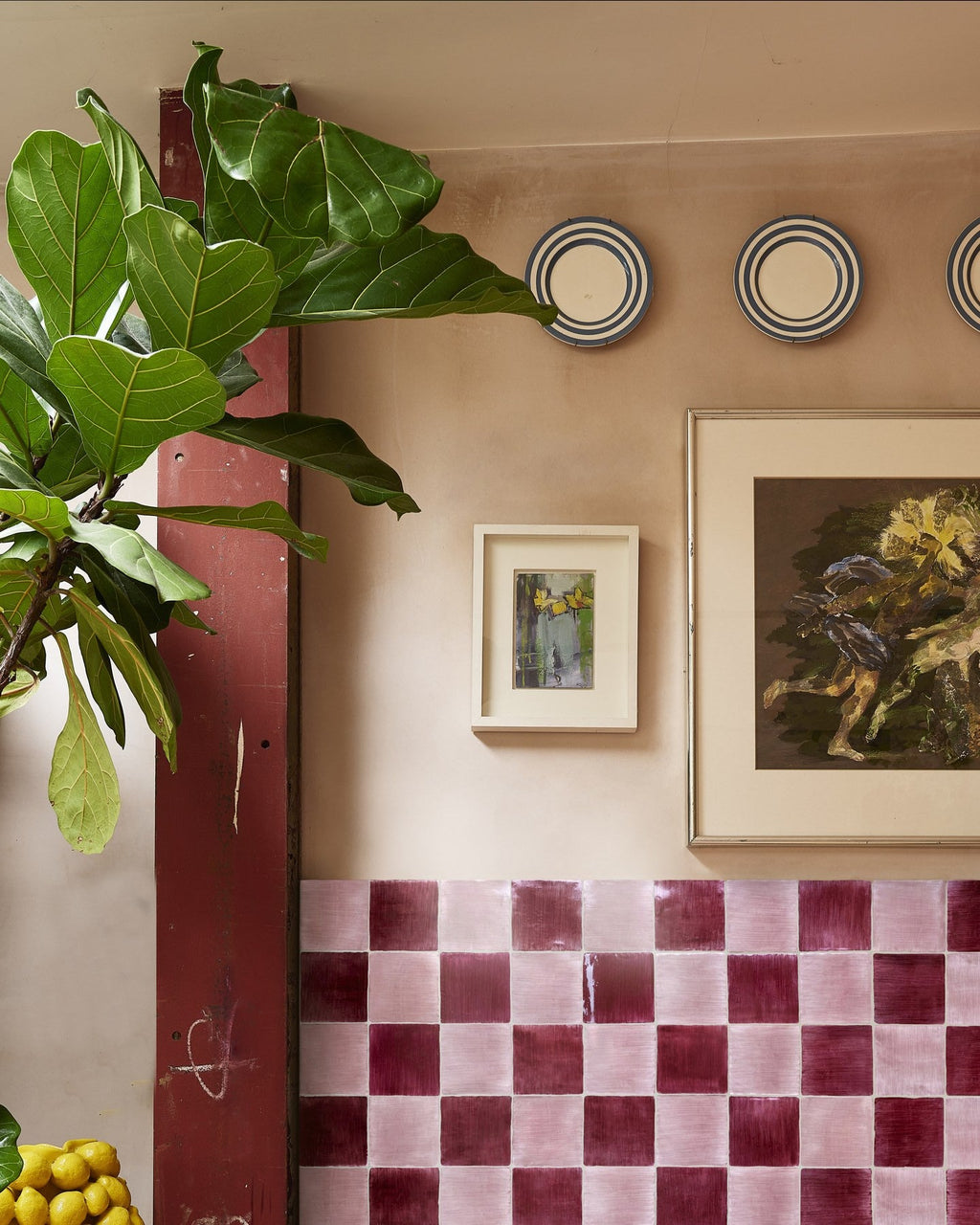 Ca’ Pietra STUDIO Jamboree Handpainted Ceramic Raspberry Field — official gallery image 1
