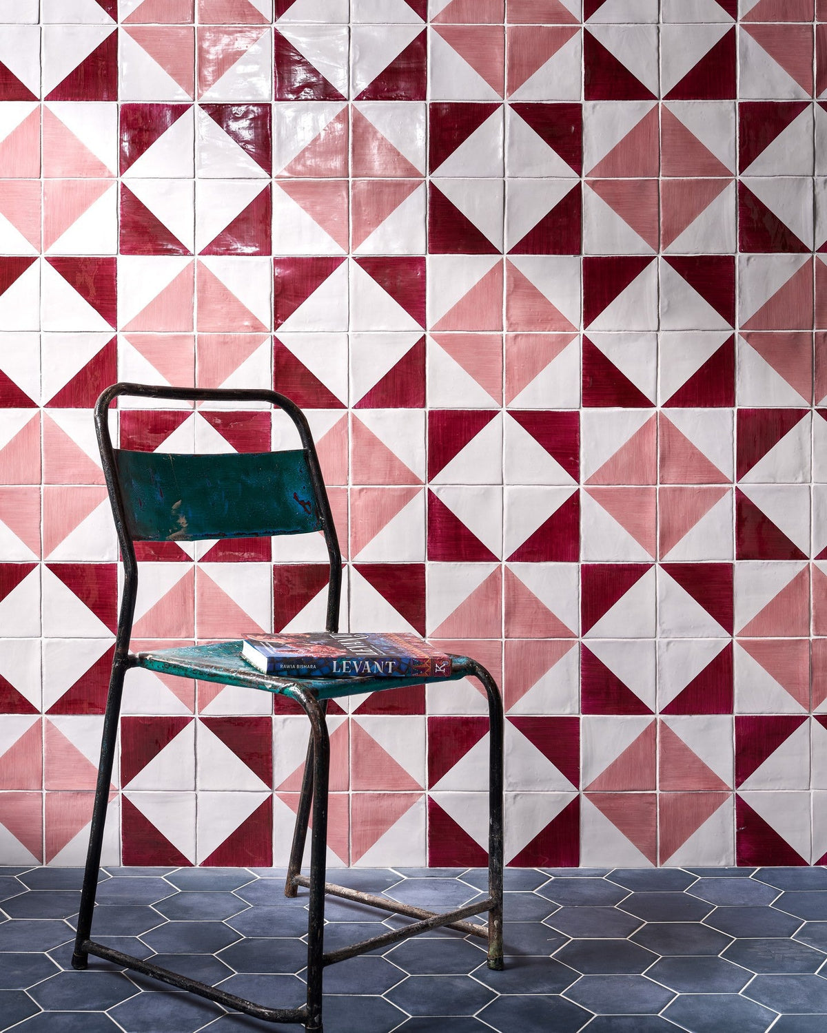 Ca’ Pietra STUDIO Jamboree Handpainted Ceramic Raspberry Tri — official gallery image 1