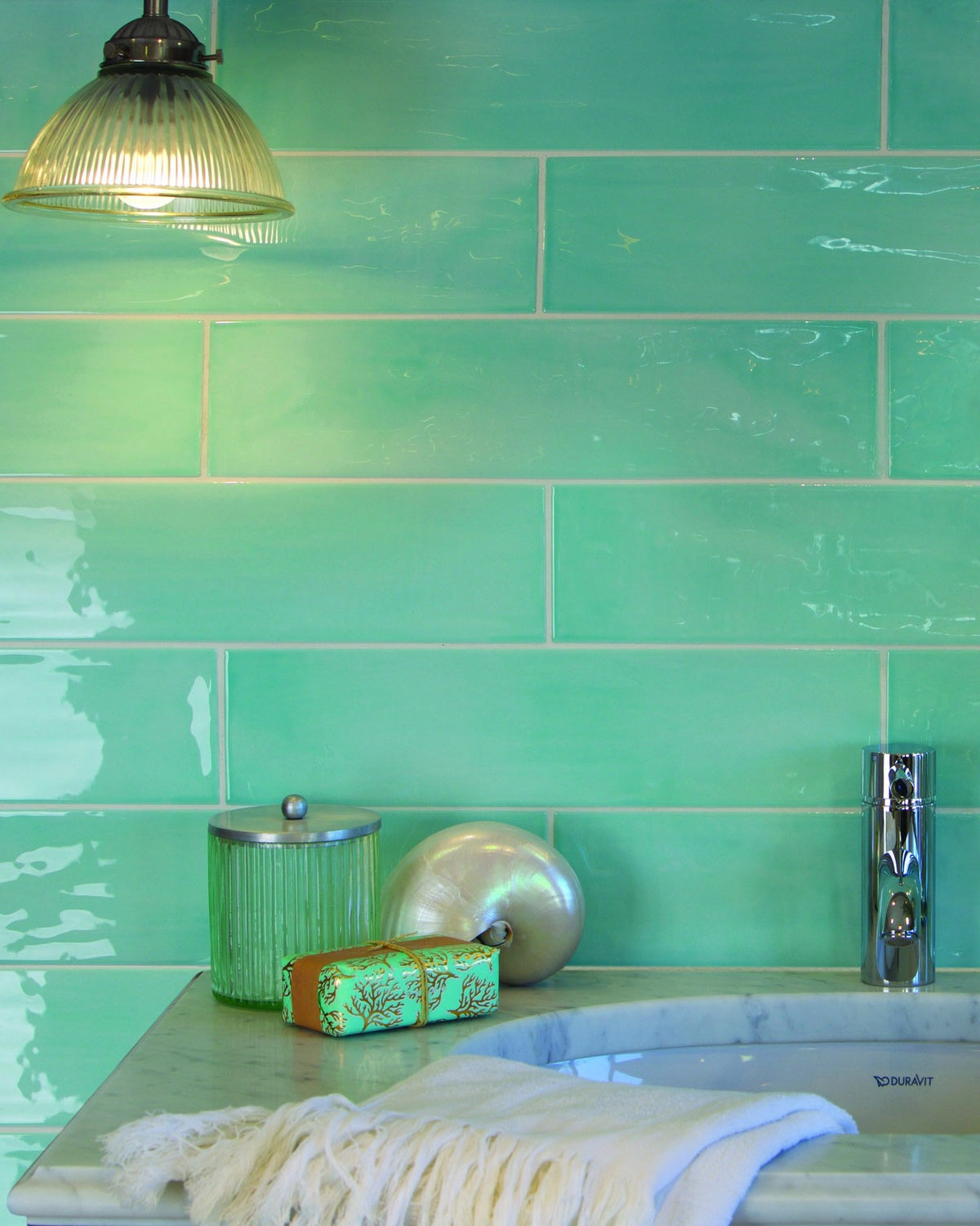 Ca’ Pietra Kennet Porcelain Aqua — official gallery image 1