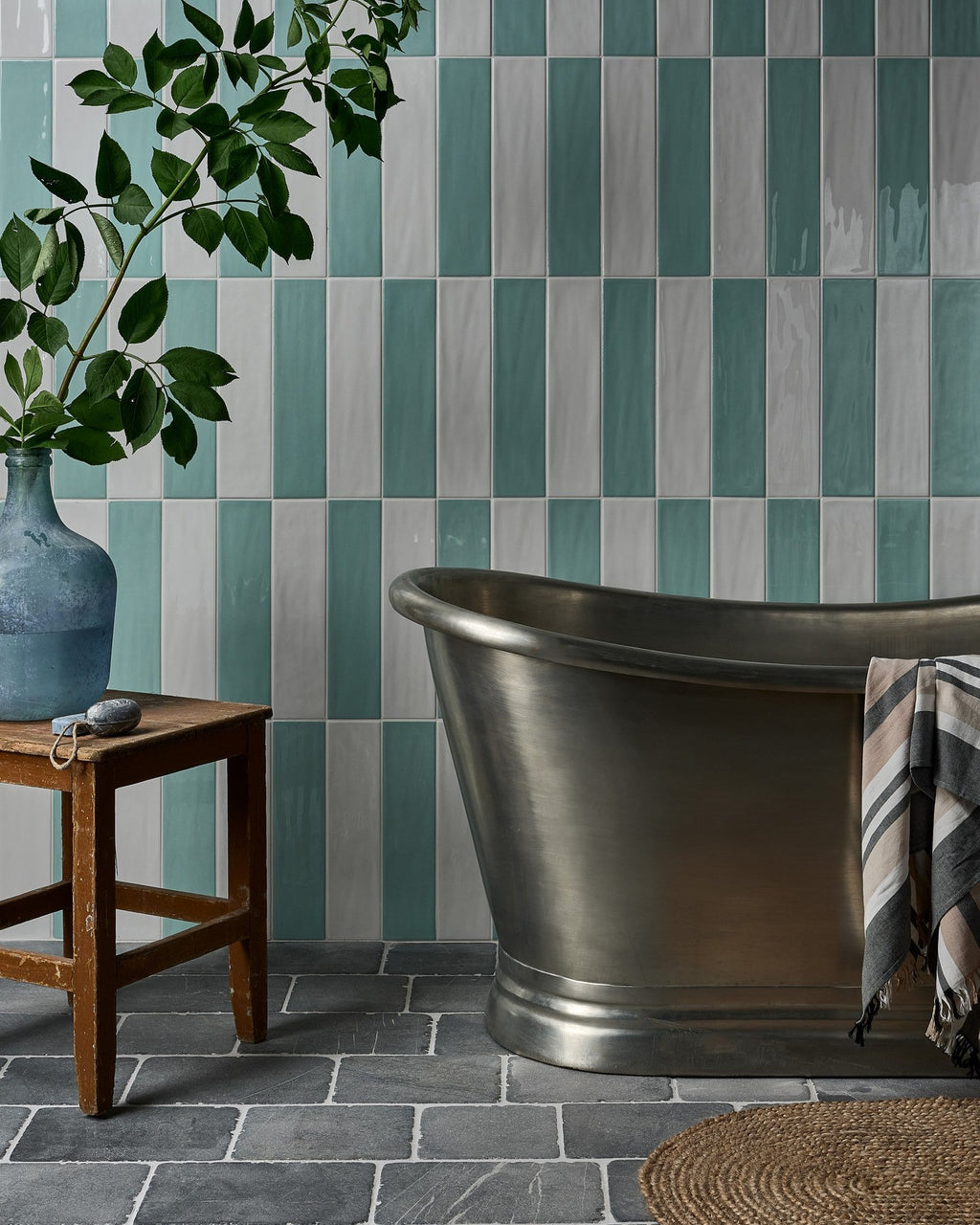 Ca’ Pietra Kennet Porcelain Aqua — official gallery image 2