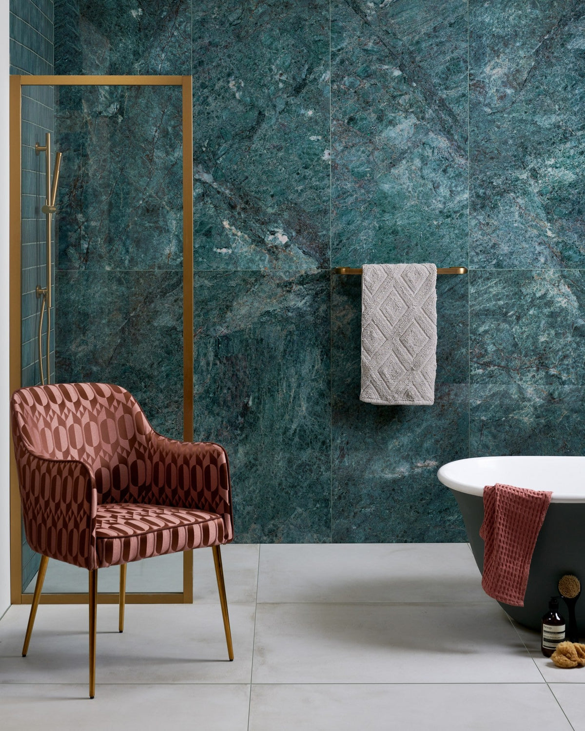 Ca’ Pietra Marble Luxe Porcelain Smeraldo — official gallery image 1