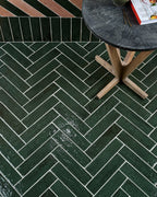Ca’ Pietra Marlborough Porcelain Parquet Forest Green Gloss — official gallery image 3