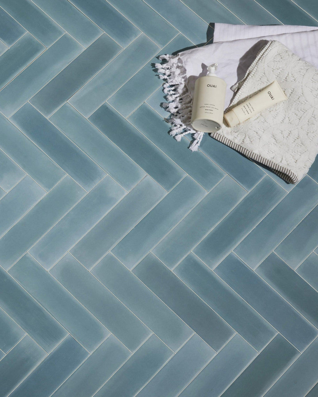 Ca’ Pietra Medina Brick Porcelain Aqua — official gallery image 2