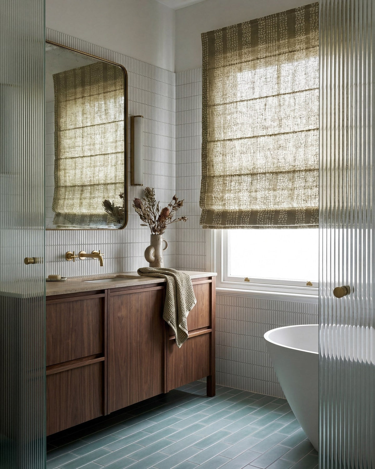 Ca’ Pietra Medina Brick Porcelain Salvia — official gallery image 2
