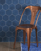Ca’ Pietra Medina Hexagon Porcelain Navy Blue — official gallery image 1