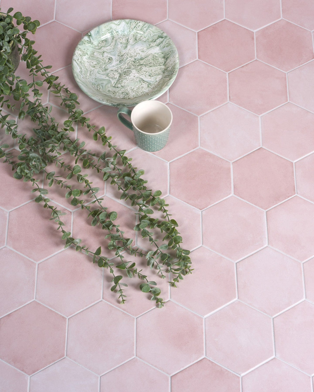 Ca’ Pietra Medina Hexagon Porcelain Rosa — official gallery image 5