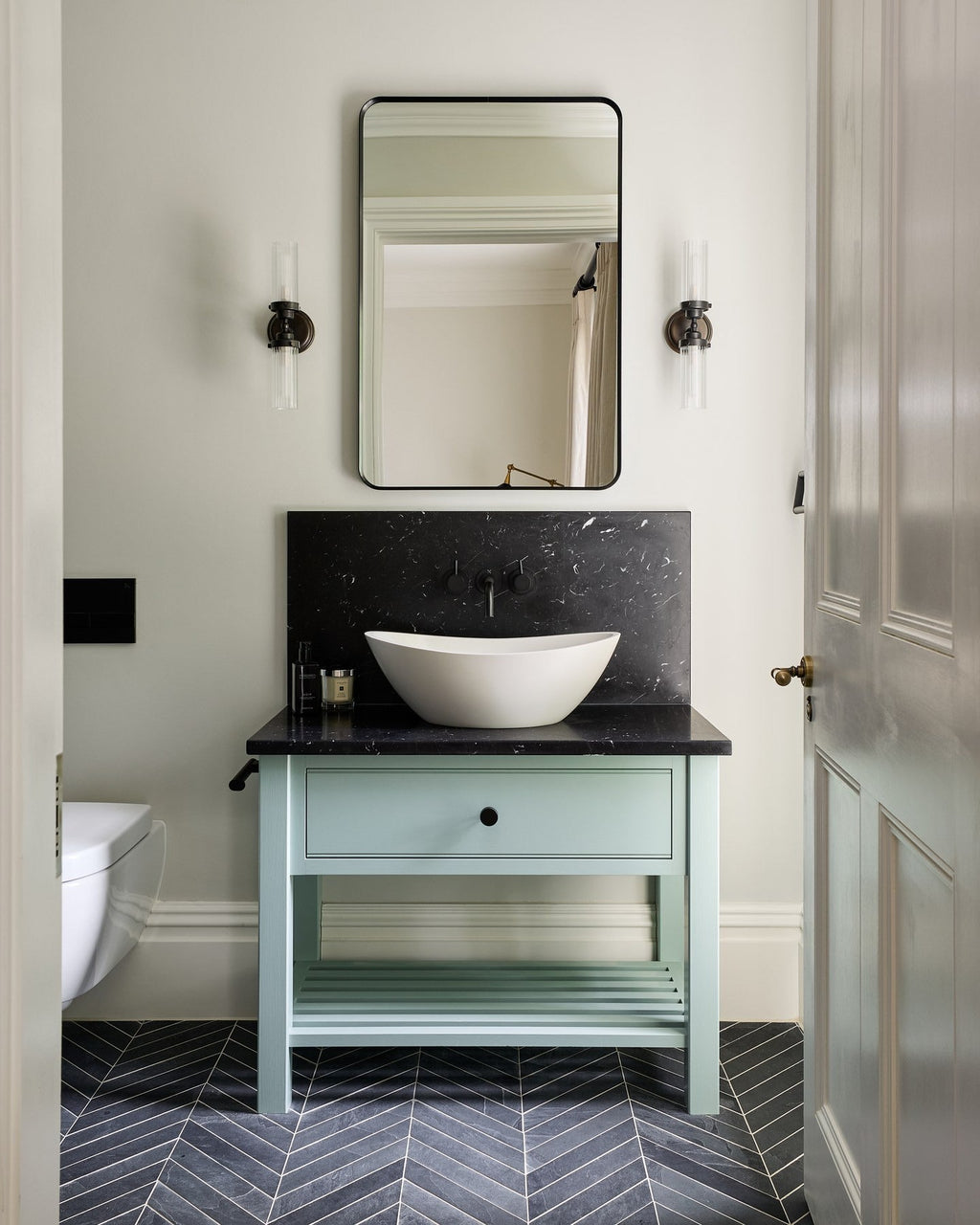 Ca’ Pietra Metropolitan Slate Chevron Riven Finish — official gallery image 6