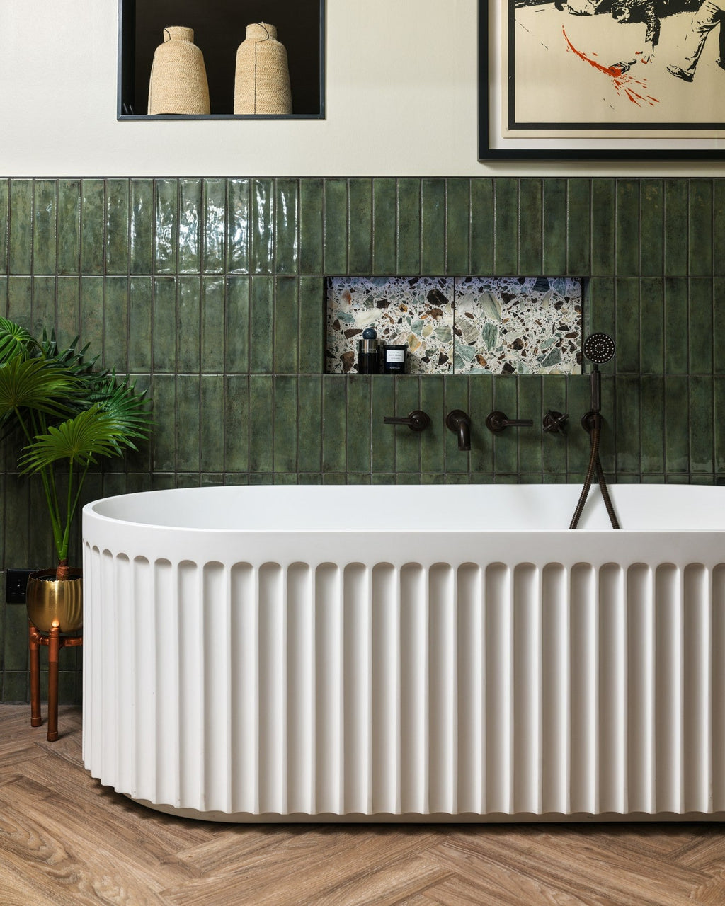 Ca’ Pietra Ashurst Minérale Herringbone Click Tile — official gallery image 3