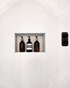 Ca’ Pietra Mono Hex Porcelain Mosaic Blanc — official gallery image 1