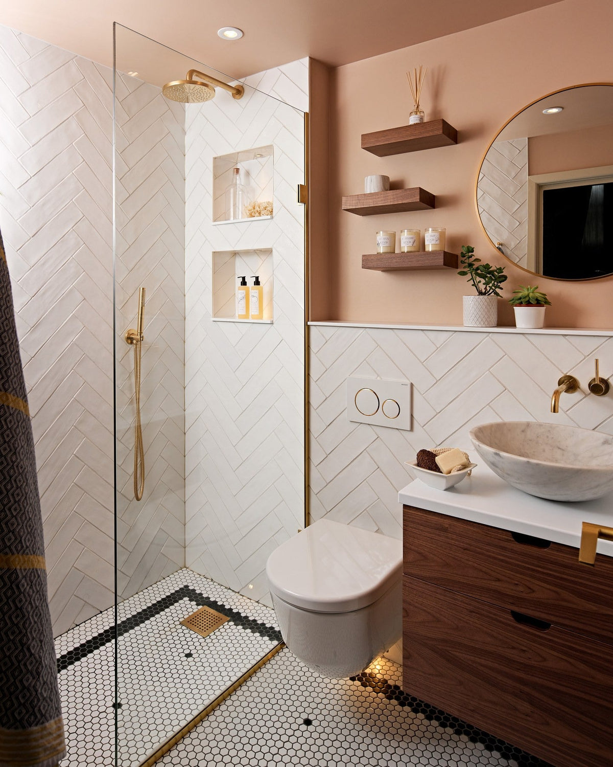 Ca’ Pietra Mono Hex Porcelain Mosaic Blanc — official gallery image 2