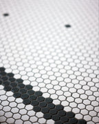 Ca’ Pietra Mono Hex Porcelain Mosaic Blanc — official gallery image 4