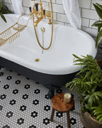Ca’ Pietra Mono Hex Porcelain Mosaic Daisy — official gallery image 5