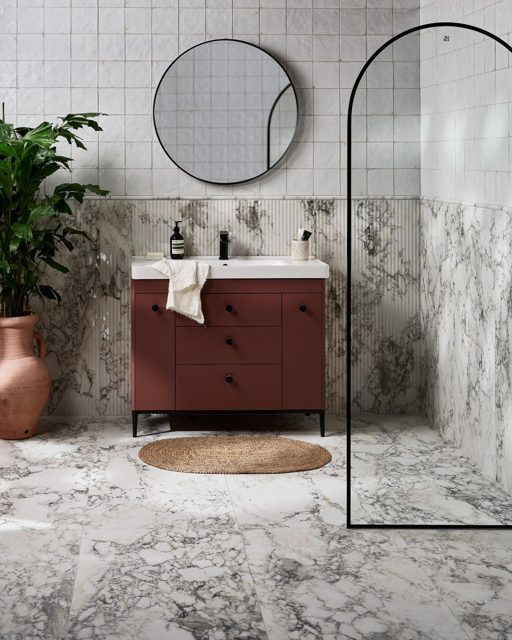 Ca’ Pietra Palm Springs Porcelain Italiana Fluted — official gallery image 4