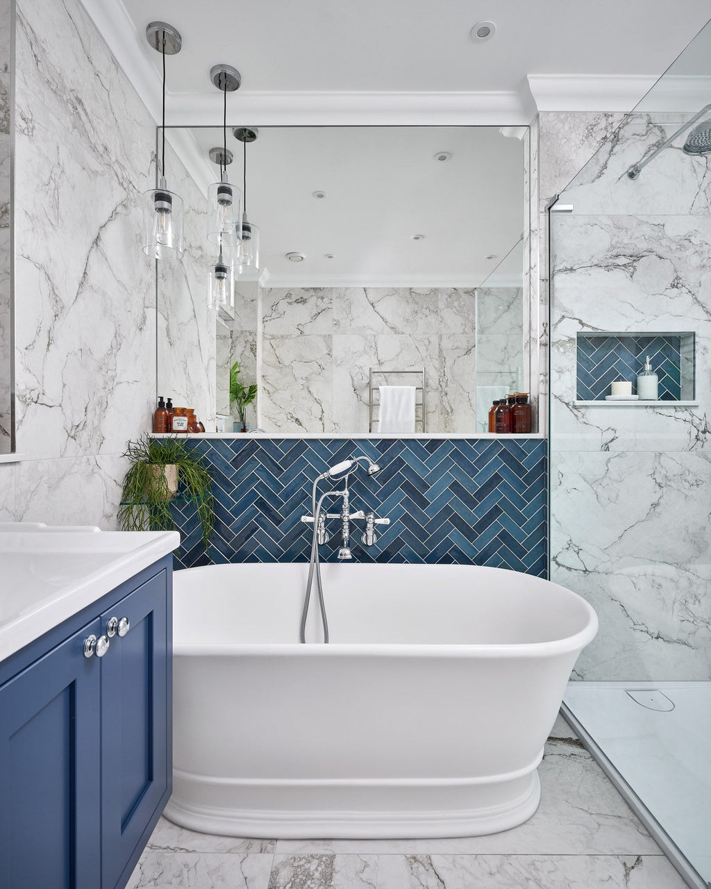 Ca’ Pietra Petite Porcelain Gloss Blue — official gallery image 4