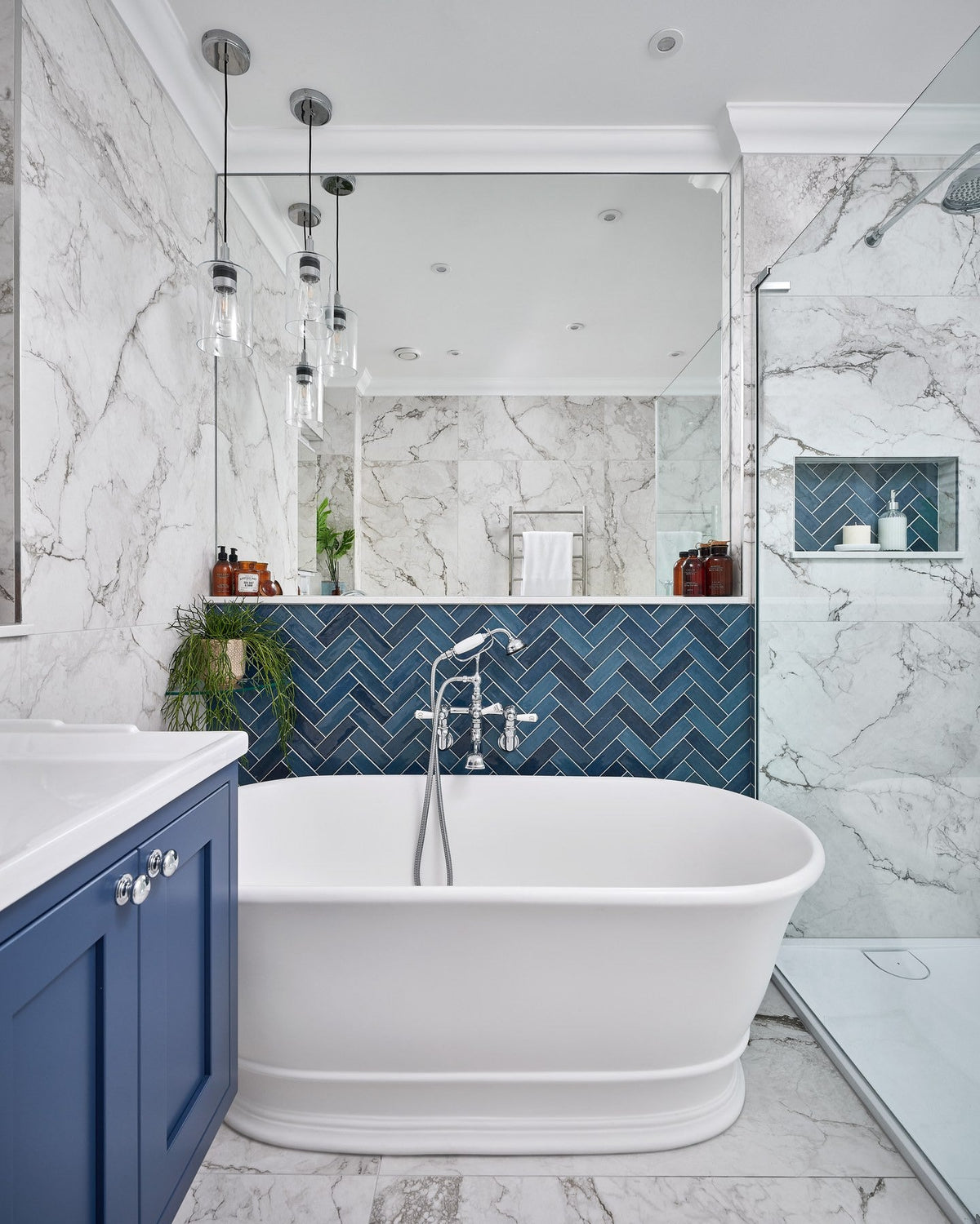 Ca’ Pietra Petite Porcelain Gloss Blue — official gallery image 4