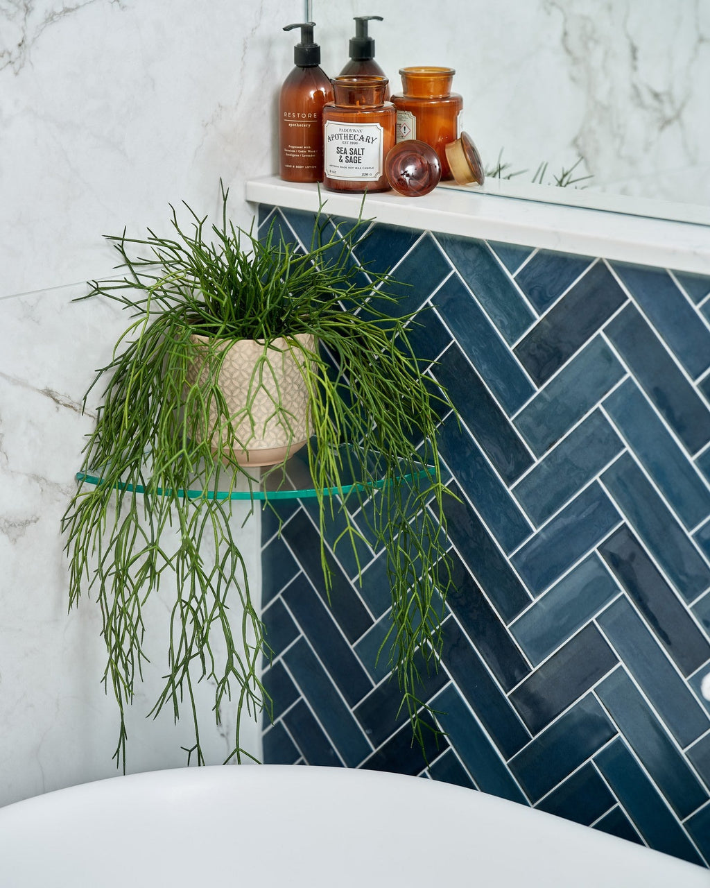 Ca’ Pietra Petite Porcelain Gloss Blue — official gallery image 5