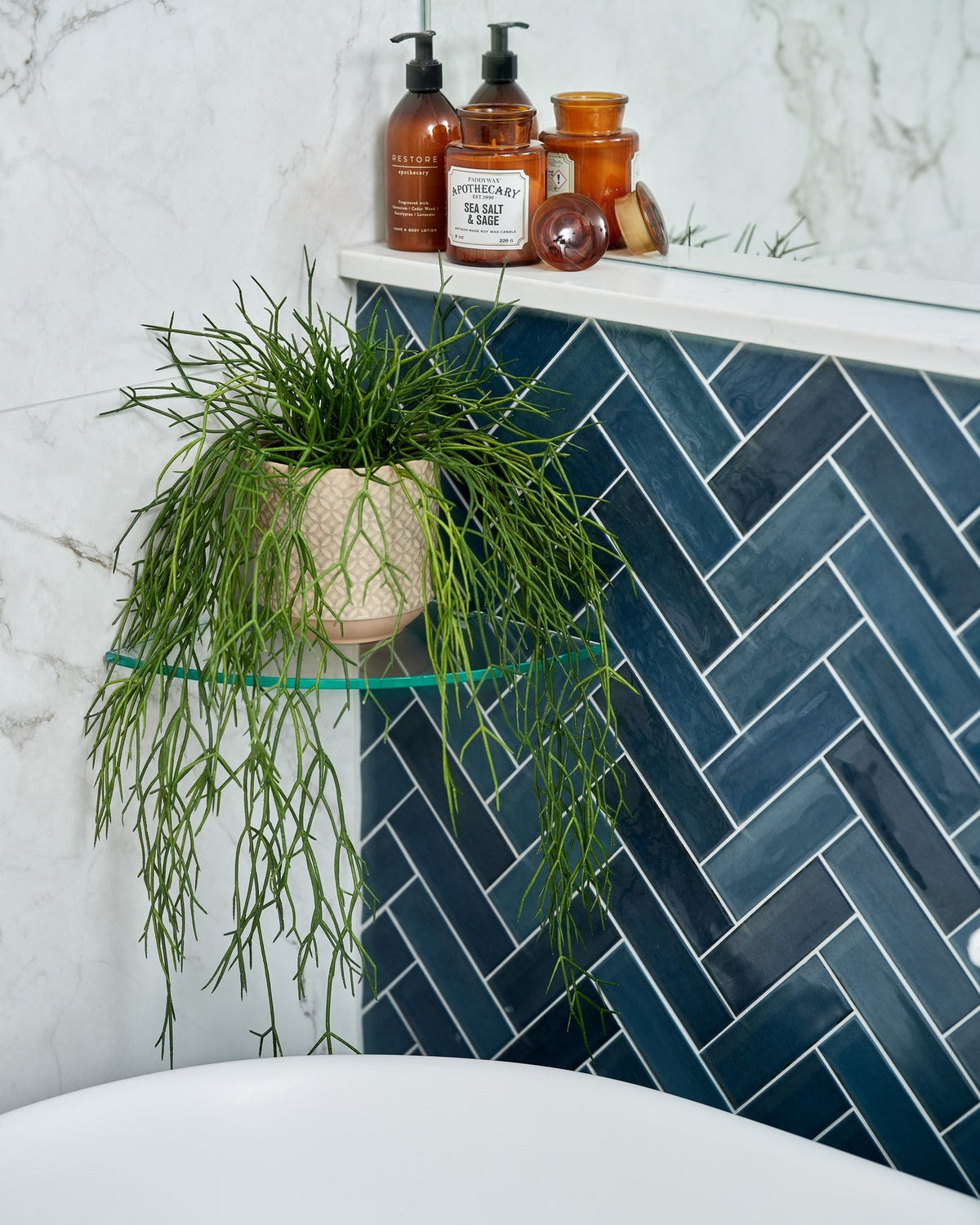Ca’ Pietra Petite Porcelain Gloss Blue — official gallery image 5