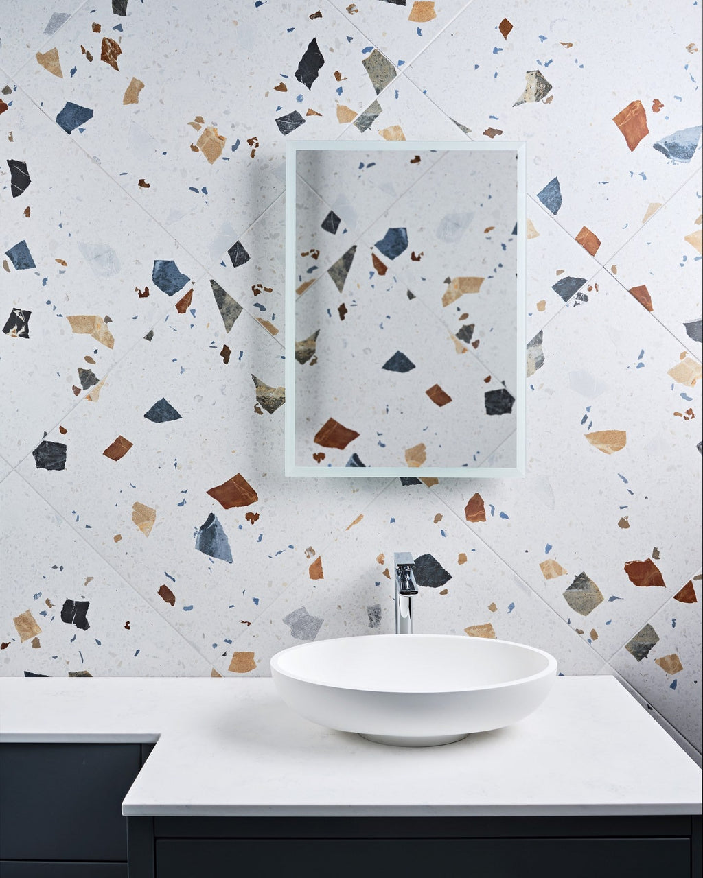 Ca’ Pietra Piazza Porcelain Geo Pearl — official gallery image 2