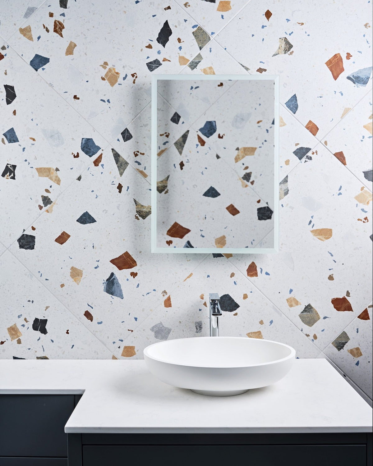 Ca’ Pietra Piazza Porcelain Geo Pearl — official gallery image 2