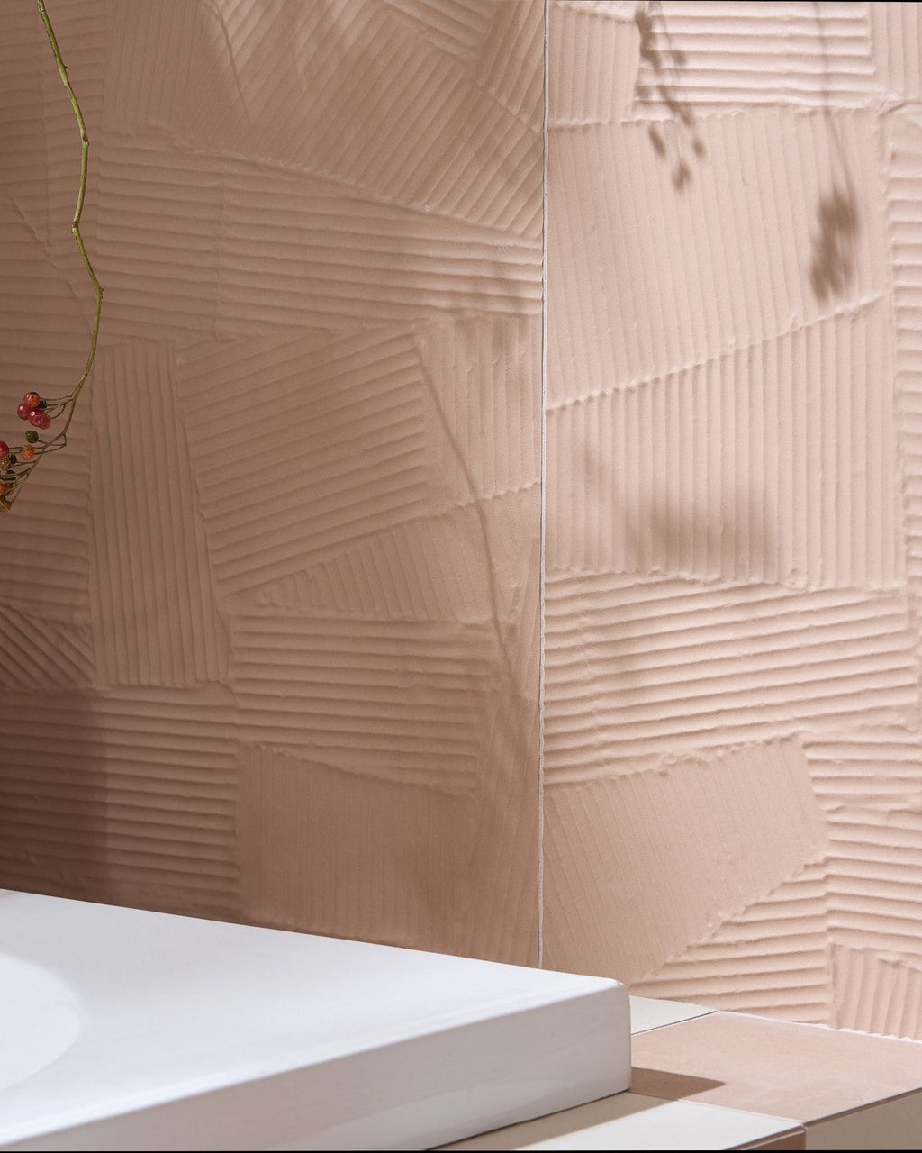 Ca’ Pietra Plastercraft Calco Porcelain Cipria Textured — official gallery image 2