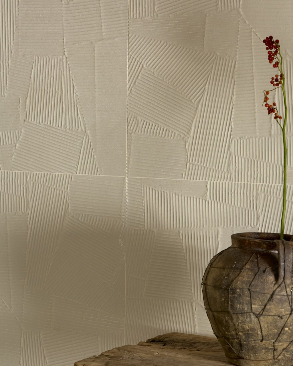 Ca’ Pietra Plastercraft Calco Porcelain Sabbia Textured — official gallery image 3