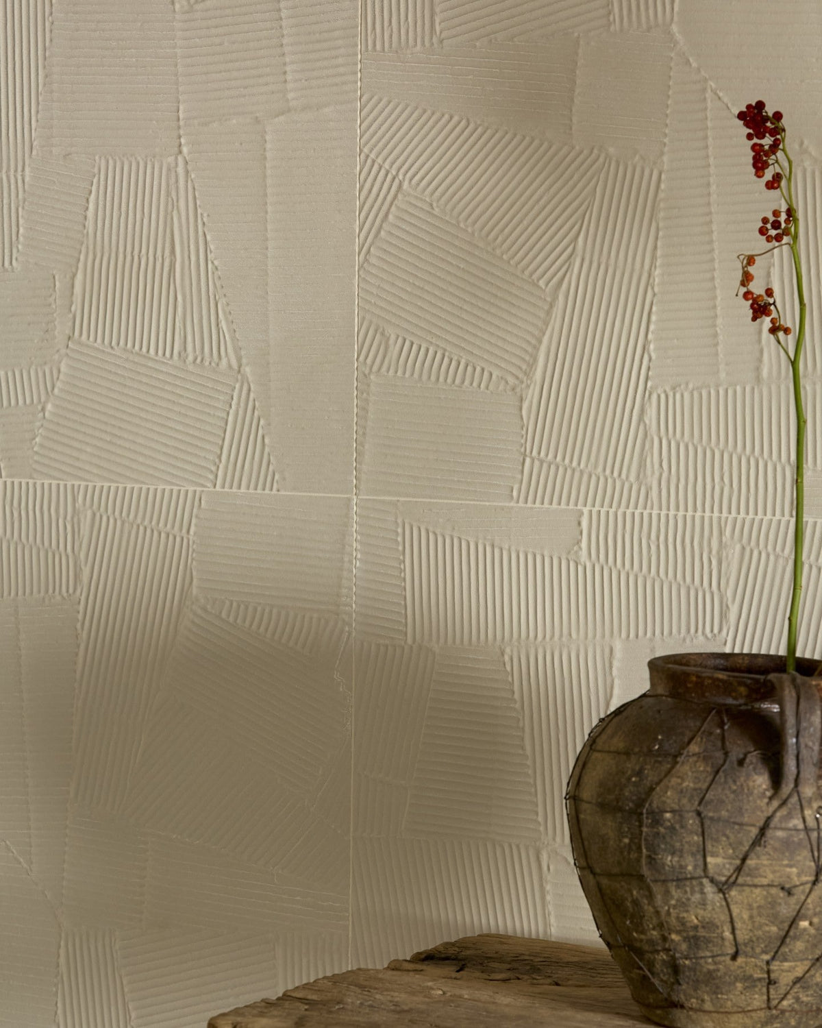 Ca’ Pietra Plastercraft Calco Porcelain Sabbia Textured — official gallery image 3