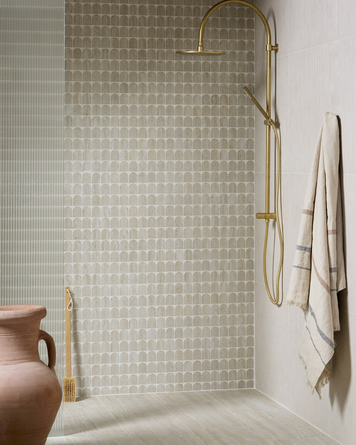 Ca’ Pietra Plastercraft Linea Mano Porcelain Ecru Textured — official gallery image 5