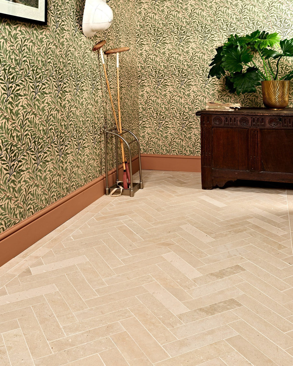 Ca’ Pietra Portland Limestone Honed Parquet — official gallery image 1