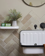 Ca’ Pietra Pottery Porcelain Oatmeal Brick — official gallery image 1
