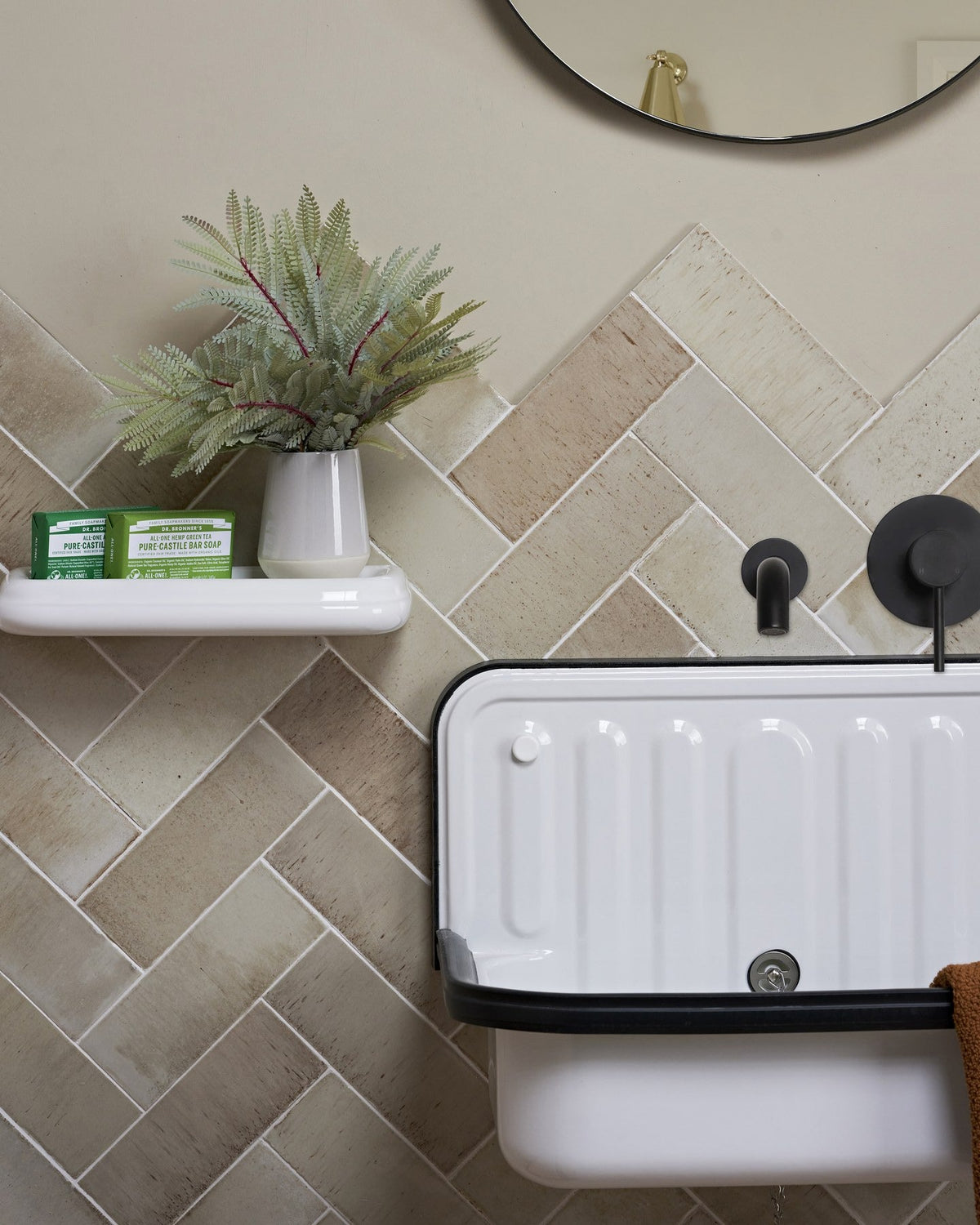 Ca’ Pietra Pottery Porcelain Oatmeal Brick — official gallery image 1
