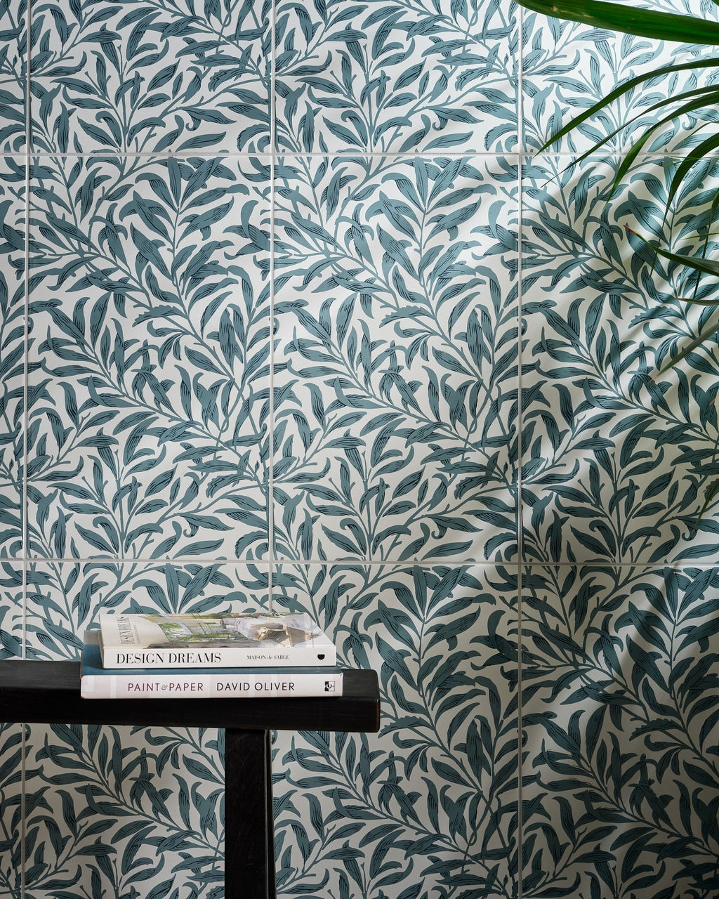 Ca’ Pietra Silk Screen Ceramic Willow Cottage Teal — official gallery image 3