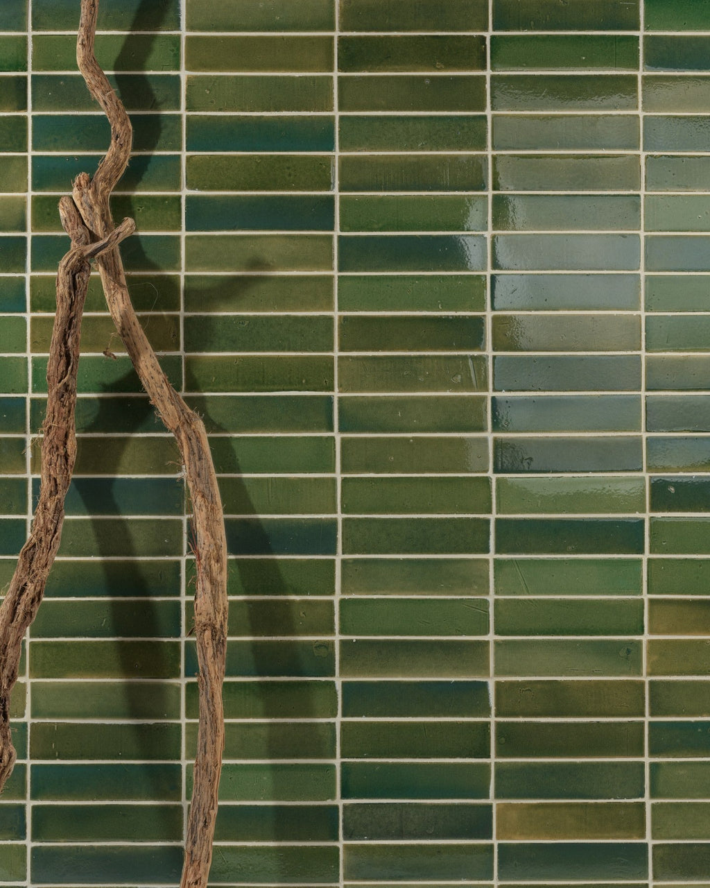 Ca’ Pietra Stone Glaze Ceramic British Green Gloss Brick — official gallery image 1