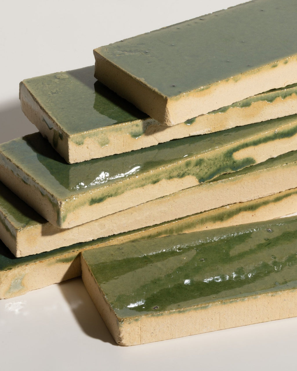 Ca’ Pietra Stone Glaze Ceramic British Green Gloss Brick — official gallery image 5