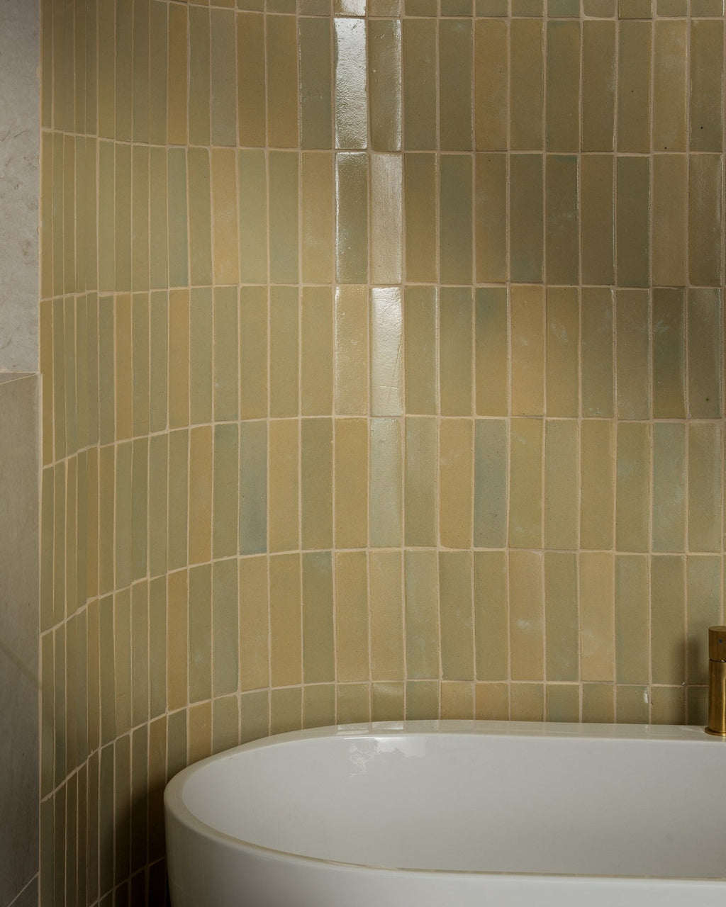 Ca’ Pietra Stone Glaze Ceramic Chambray Gloss Brick — official gallery image 7