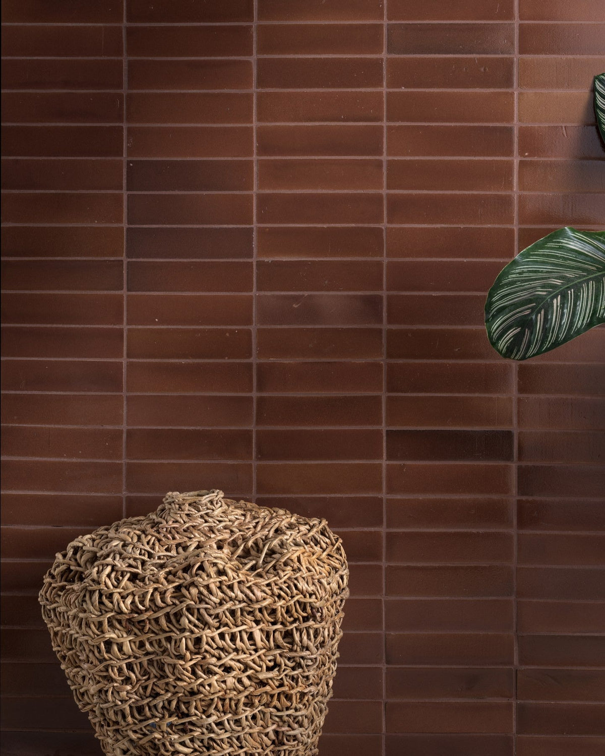 Ca’ Pietra Stone Glaze Ceramic Cola Gloss Brick — official gallery image 3