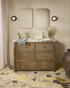 Ca’ Pietra Stone Glaze Ceramic Linen Gloss Brick — official gallery image 1