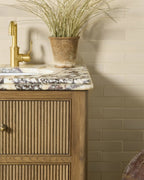 Ca’ Pietra Stone Glaze Ceramic Linen Gloss Brick — official gallery image 3
