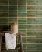 Ca’ Pietra Stone Glaze Ceramic Olive Leaf Gloss Brick — official gallery image 1