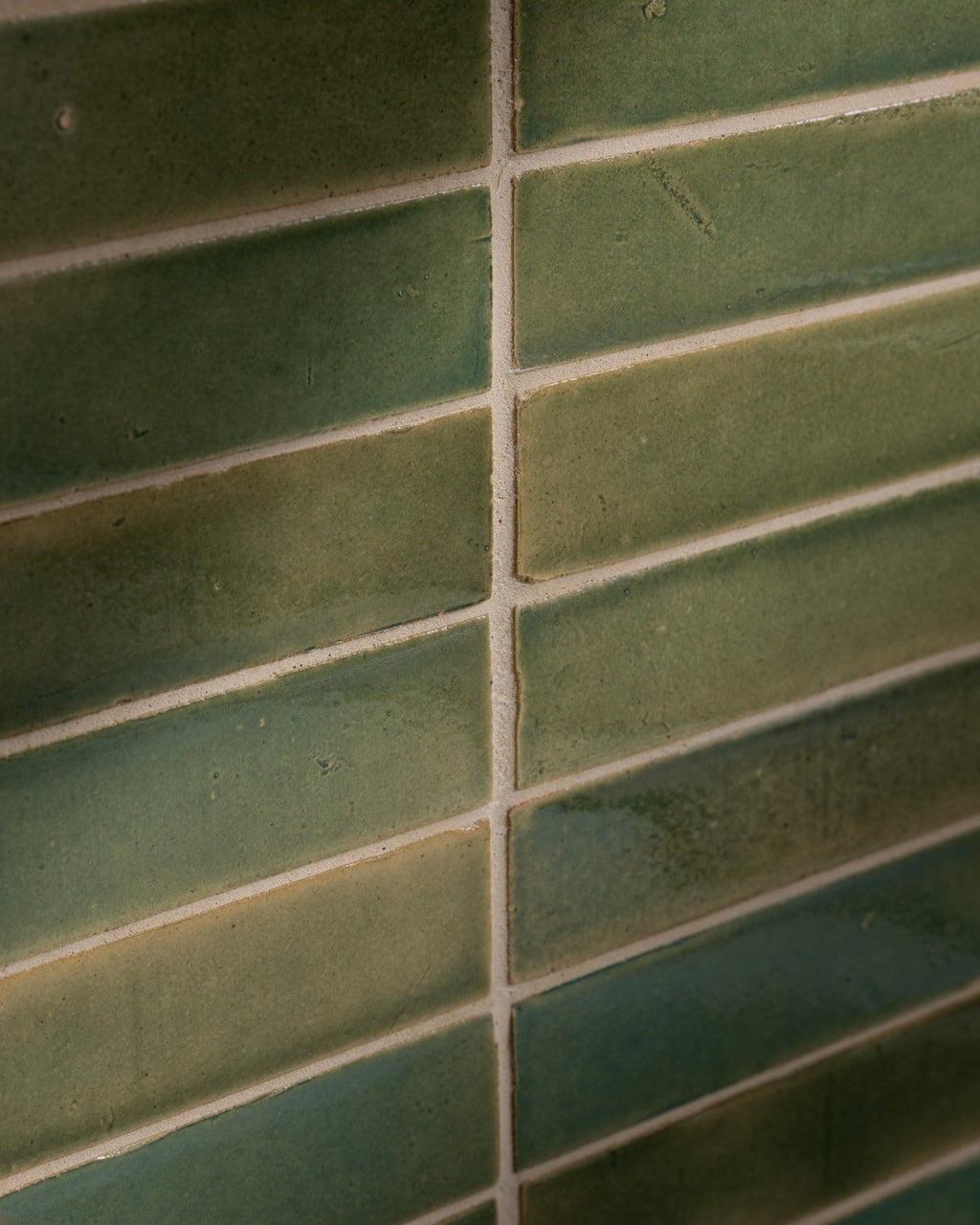 Ca’ Pietra Stone Glaze Ceramic Olive Leaf Gloss Brick — official gallery image 4
