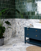 Ca’ Pietra Stone Glaze Ceramic Petrol Green Gloss Brick — official gallery image 3