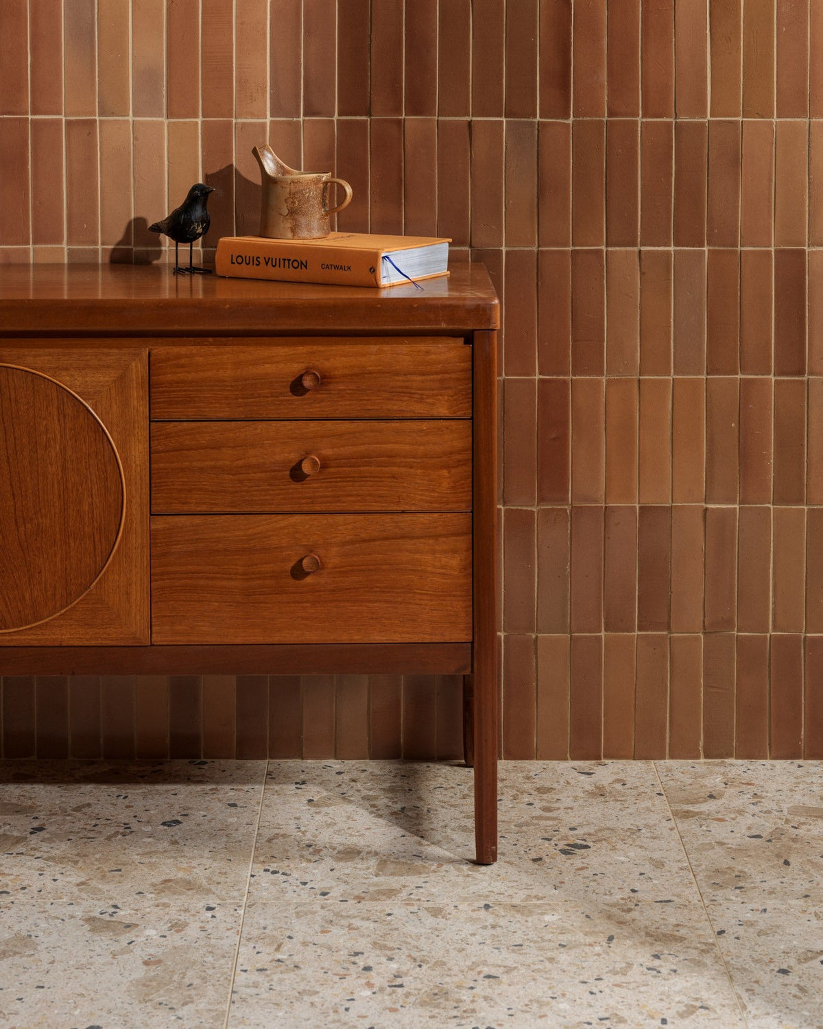 Ca’ Pietra Stone Glaze Ceramic Tan Gloss Brick — official gallery image 4