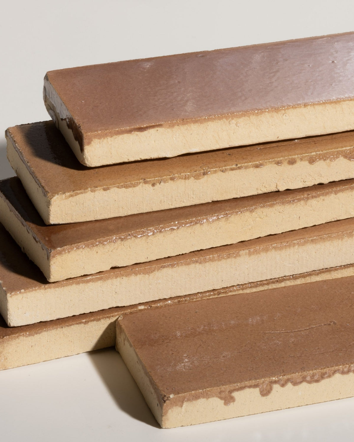 Ca’ Pietra Stone Glaze Ceramic Tan Gloss Brick — official gallery image 5