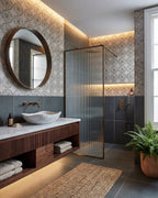 Ca’ Pietra Stucco Porcelain Textured Green — official gallery image 1