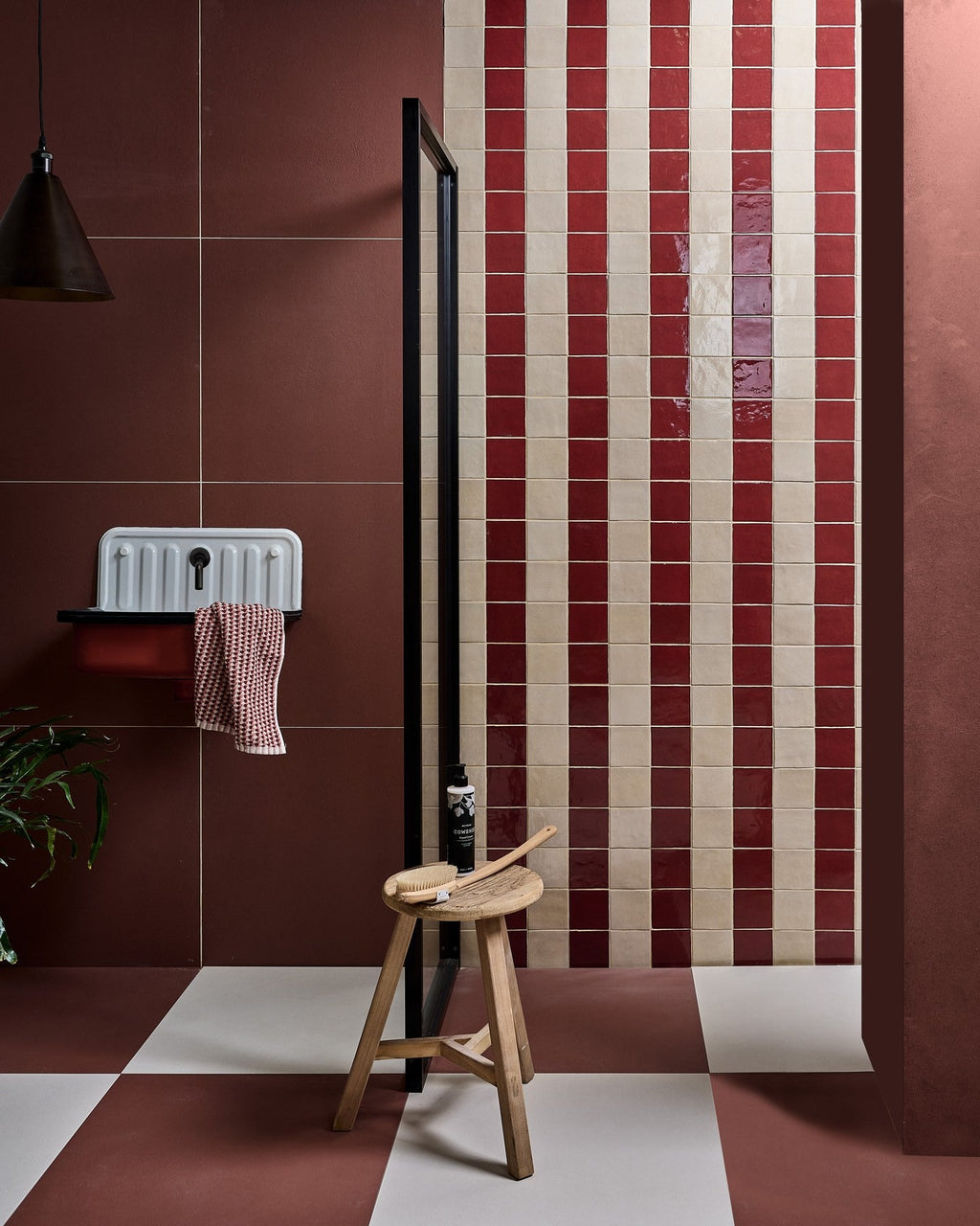 Ca’ Pietra Stucco Porcelain Textured Red — official gallery image 1