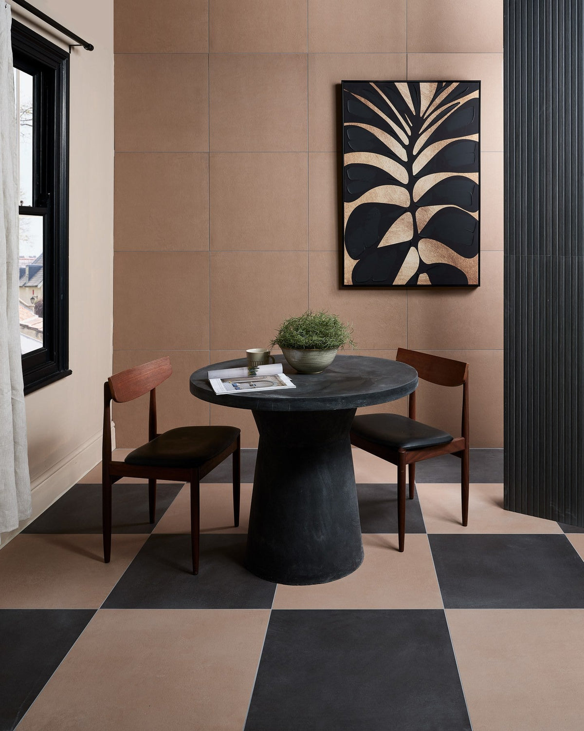 Ca’ Pietra Stucco Porcelain Textured Umber — official gallery image 2
